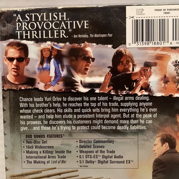 🛍️ Lord of War Dvd - Picture 3 of 4